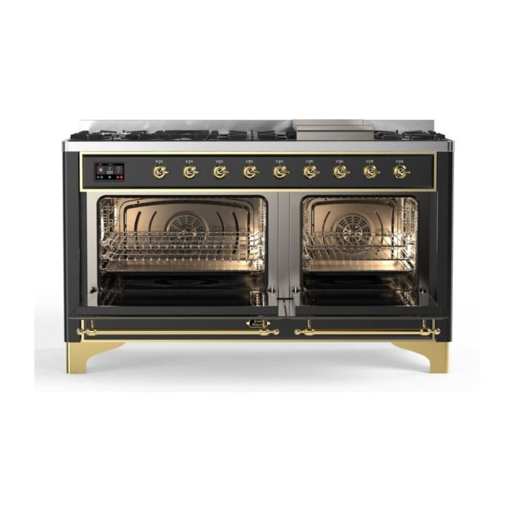 ILVE_UM15FDQNS3MGGLP_Majestic_II_60"_Dual_Fuel_Range_Front_View