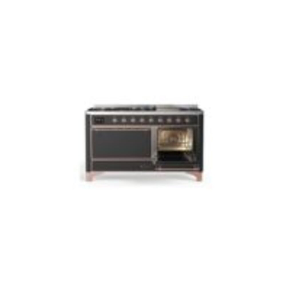 ILVE_UM15FDQNS3MGPLP_Majestic_II_60"_Dual_Fuel_Range_Left_Angle