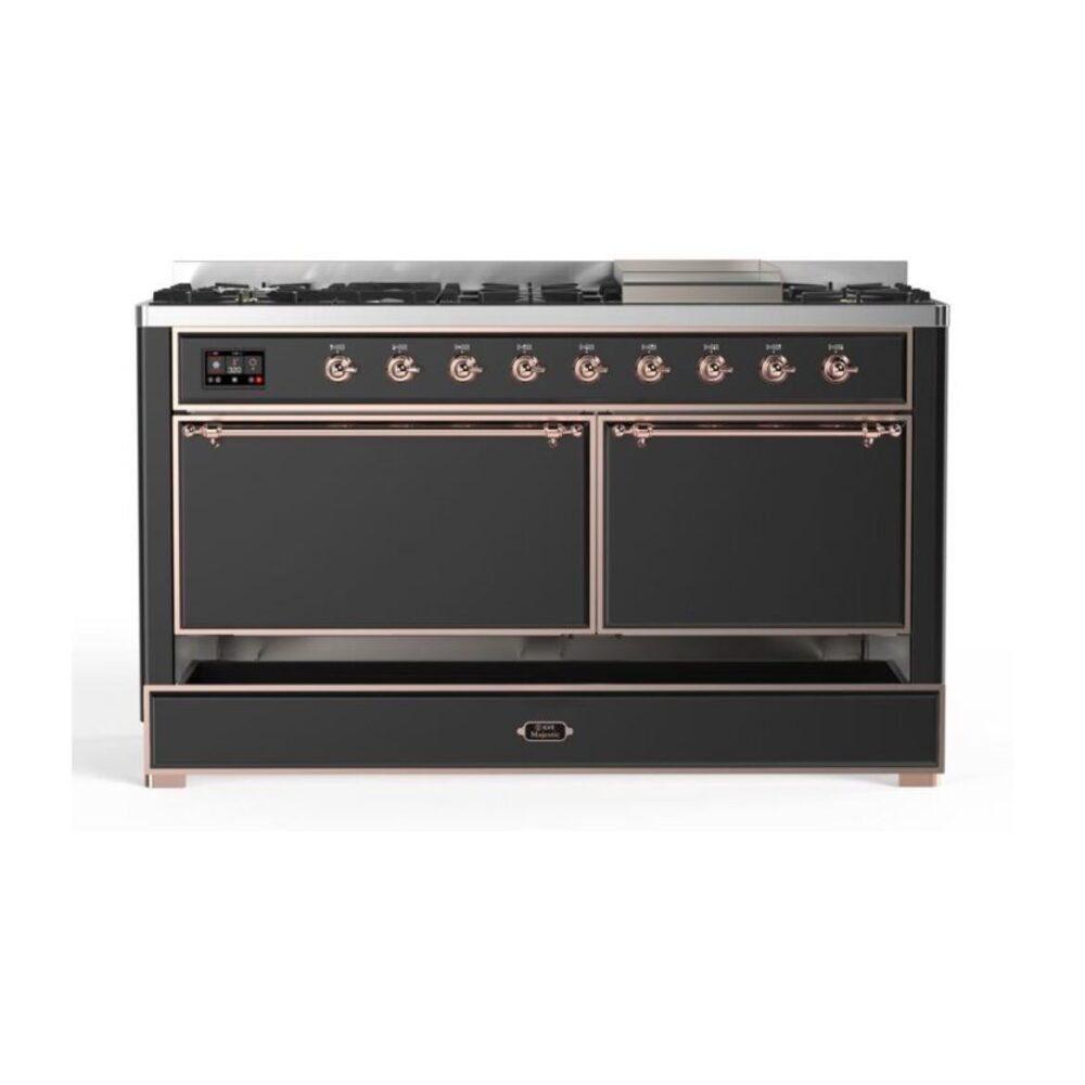 ILVE_UM15FDQNS3MGP_Majestic_II_60"_Dual_Fuel_Range_Right_Angle