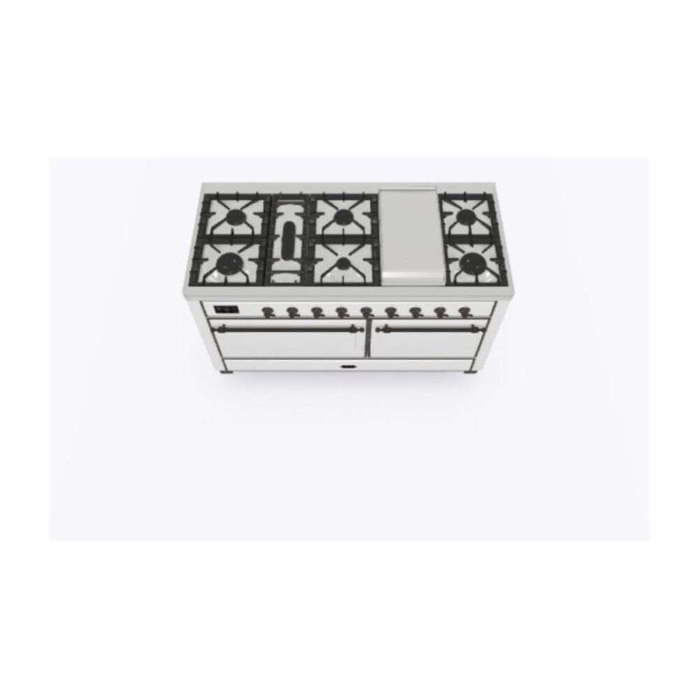 ILVE_UM15FDQNS3RABLP_Majestic_II_60"_Dual_Fuel_Range_Top_Angle