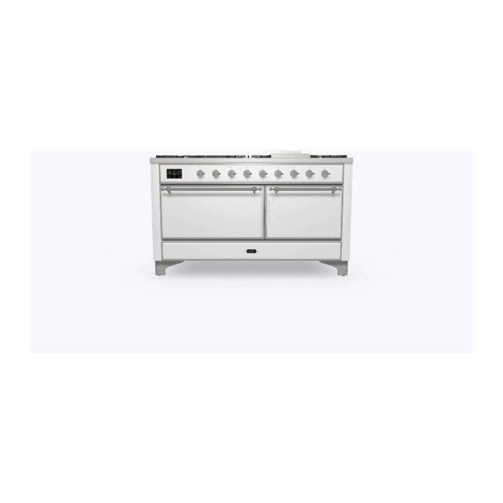 ILVE_UM15FDQNS3RACLP_Majestic_II_60"_Dual_Fuel_Range_Front_View
