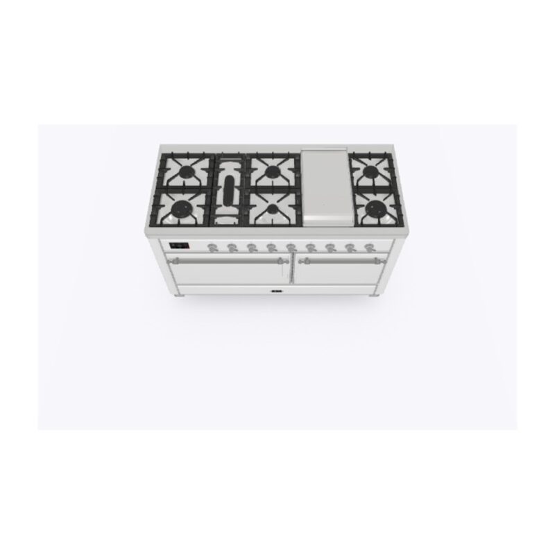 ILVE_UM15FDQNS3RACLP_Majestic_II_60"_Dual_Fuel_Range_Top_Angle