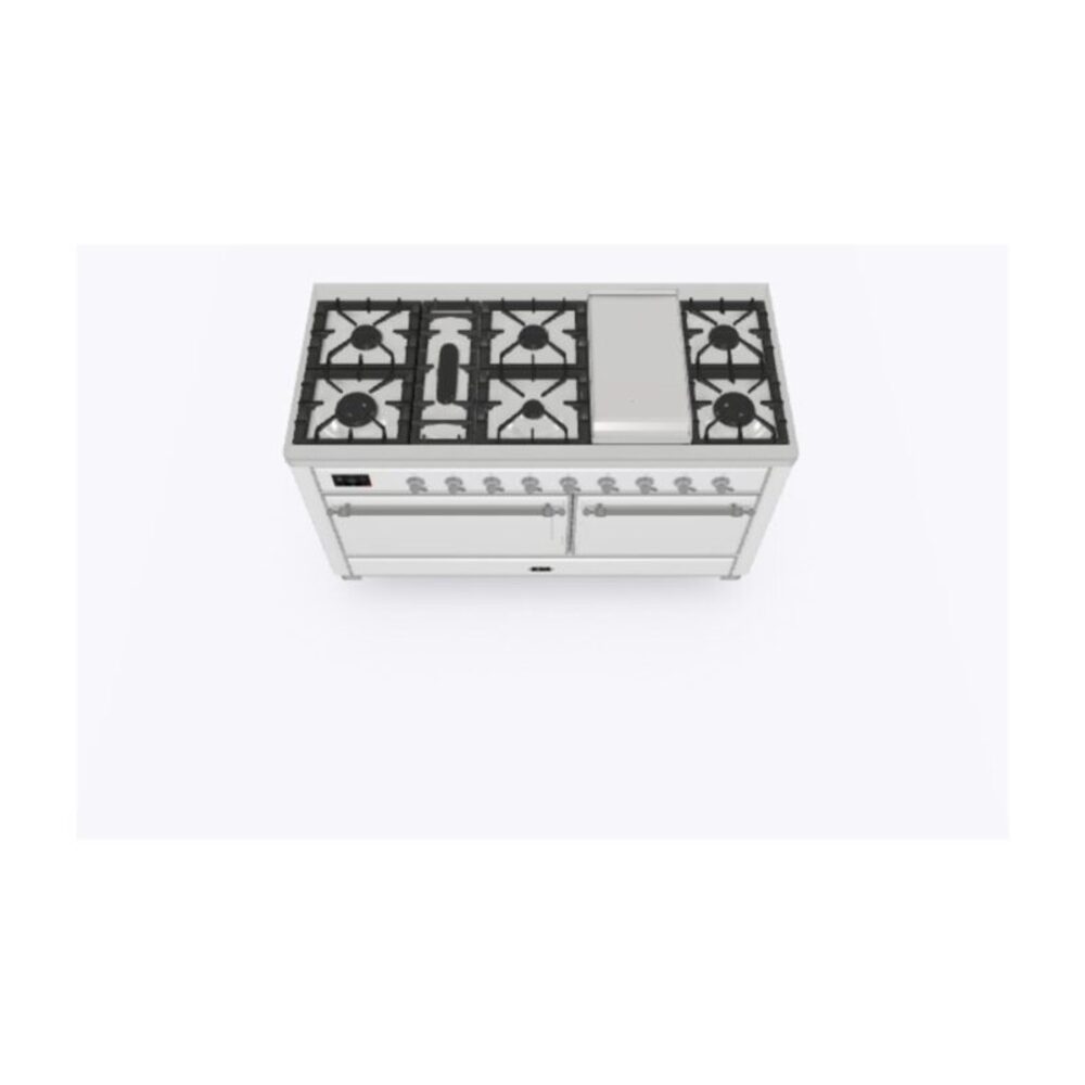 ILVE_UM15FDQNS3RAC_Majestic_II_60"_Dual_Fuel_Range_Top_Angle