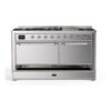 ILVE UM15F Majestic II 60 inch Dual Fuel Range with 9 Burners, Griddle