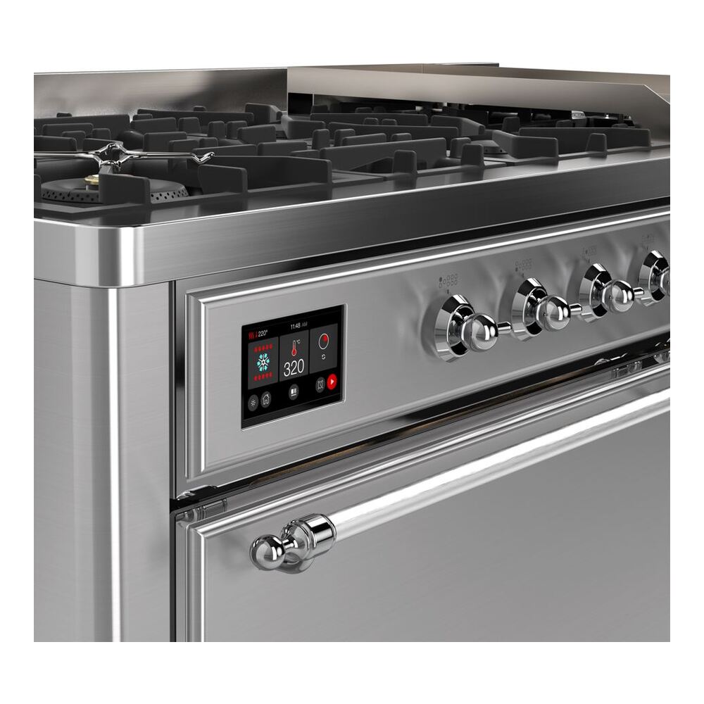 ILVE_UM15FDQNS3SSC_Majestic_II_60_Dual_Fuel_Range_Top_Angle