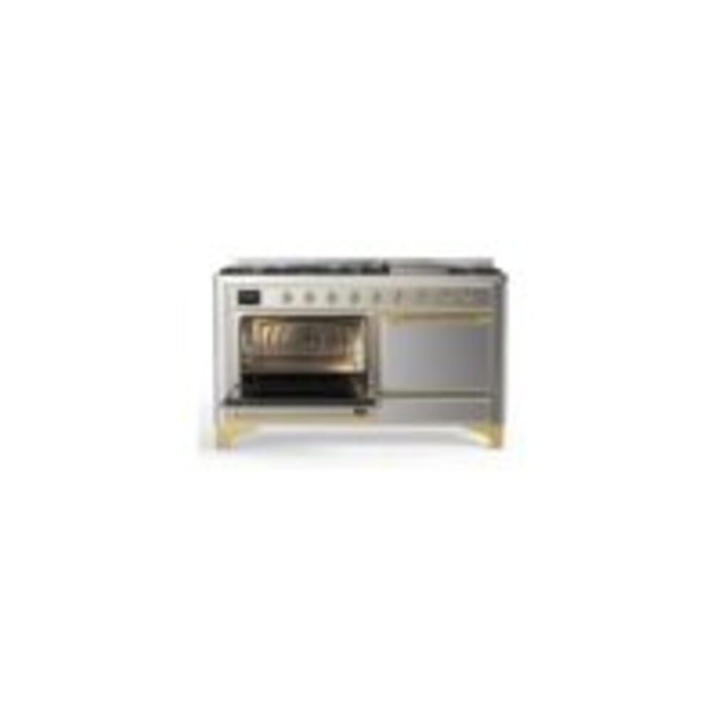 ILVE_UM15FDQNS3SSGLP_Majestic_II_60"_Dual_Fuel_Range_Left_Angle