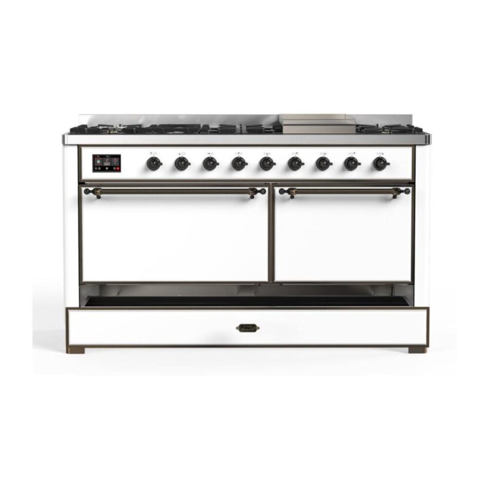 ILVE UM15F Majestic II 60 inch Dual Fuel Range with 9 Burners, Griddle