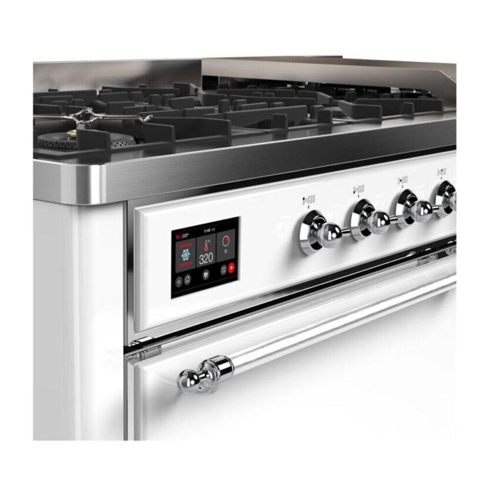 ILVE_UM15FDQNS3WHC_Majestic_II_60_Dual_Fuel_Range_Top_Angle