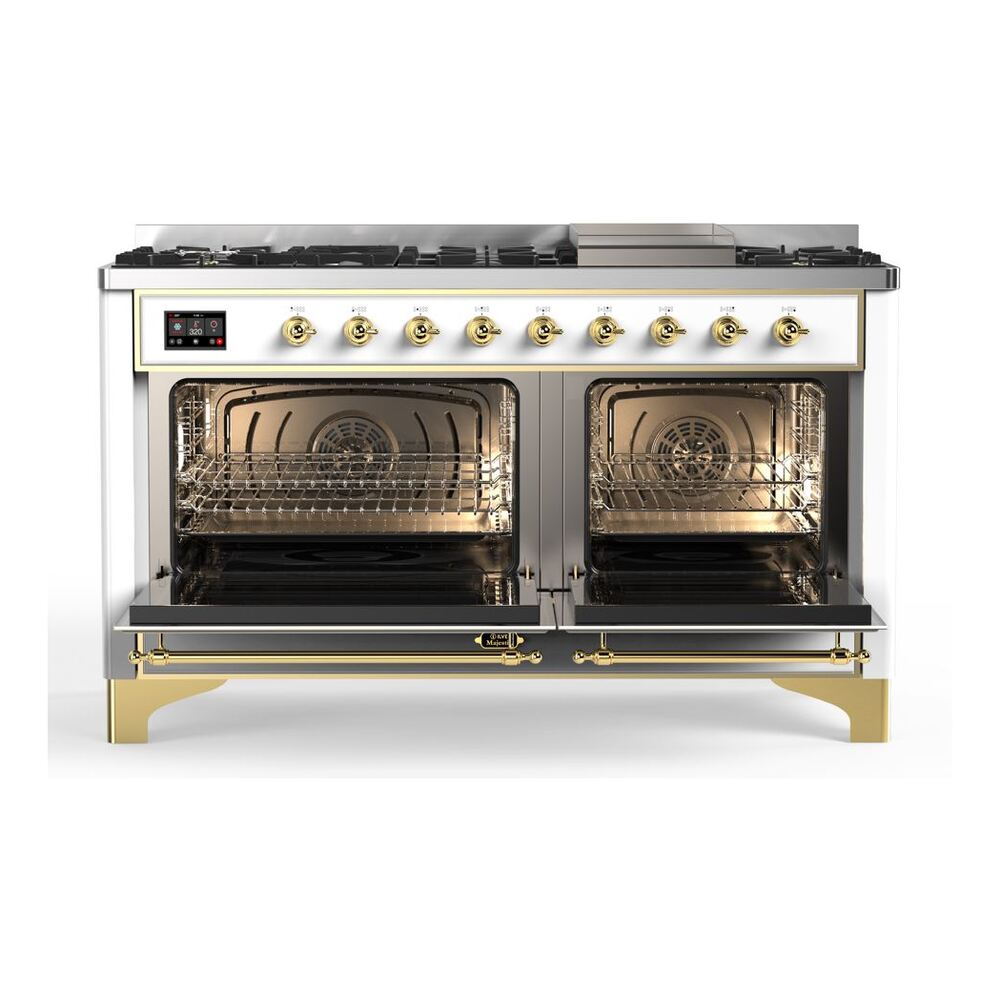 ILVE_UM15FDQNS3WHG_Majestic_II_60_Dual_Fuel_Range_Front_View