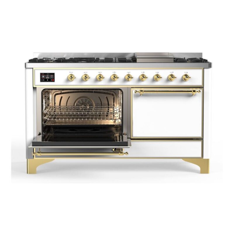 ILVE_UM15FDQNS3WHG_Majestic_II_60_Dual_Fuel_Range_Left_Angle