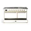 ILVE UM15F Majestic II 60 inch Dual Fuel Range with 9 Burners, Griddle