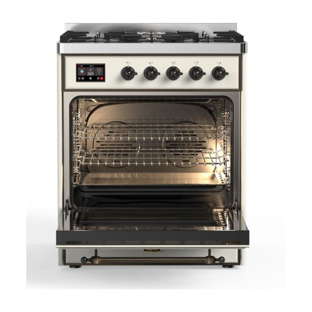 ILVE_UM30DNE3AWBLP_Majestic_II_30"_Dual_Fuel_Range_Front_View