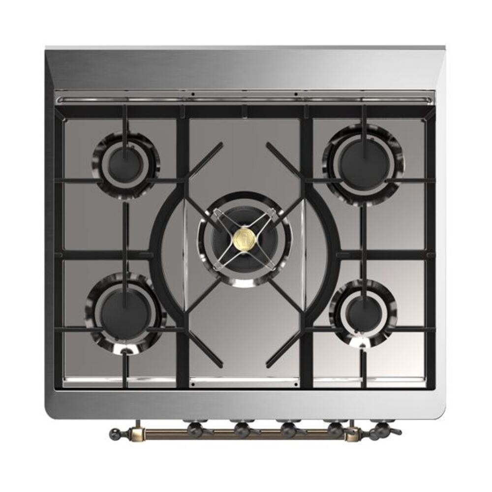 ILVE_UM30DNE3AWBLP_Majestic_II_30"_Dual_Fuel_Range_Top_Angle