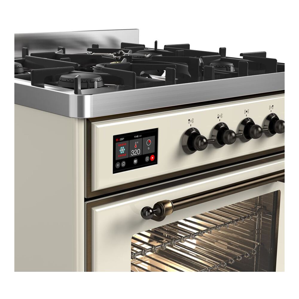 ILVE UM30D Majestic II 30 inch Dual Fuel Range with 5 Burners