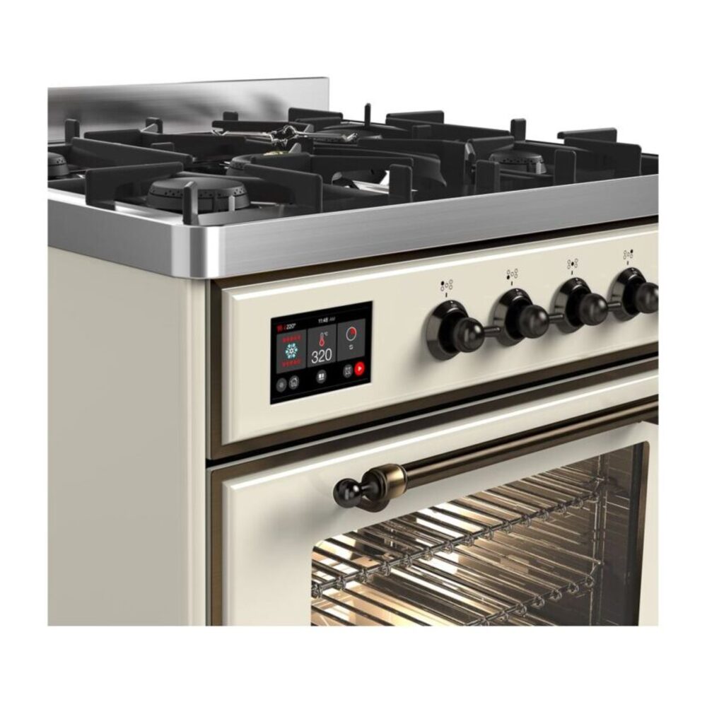 ILVE UM30D Majestic II 30 inch Dual Fuel Range with 5 Burners