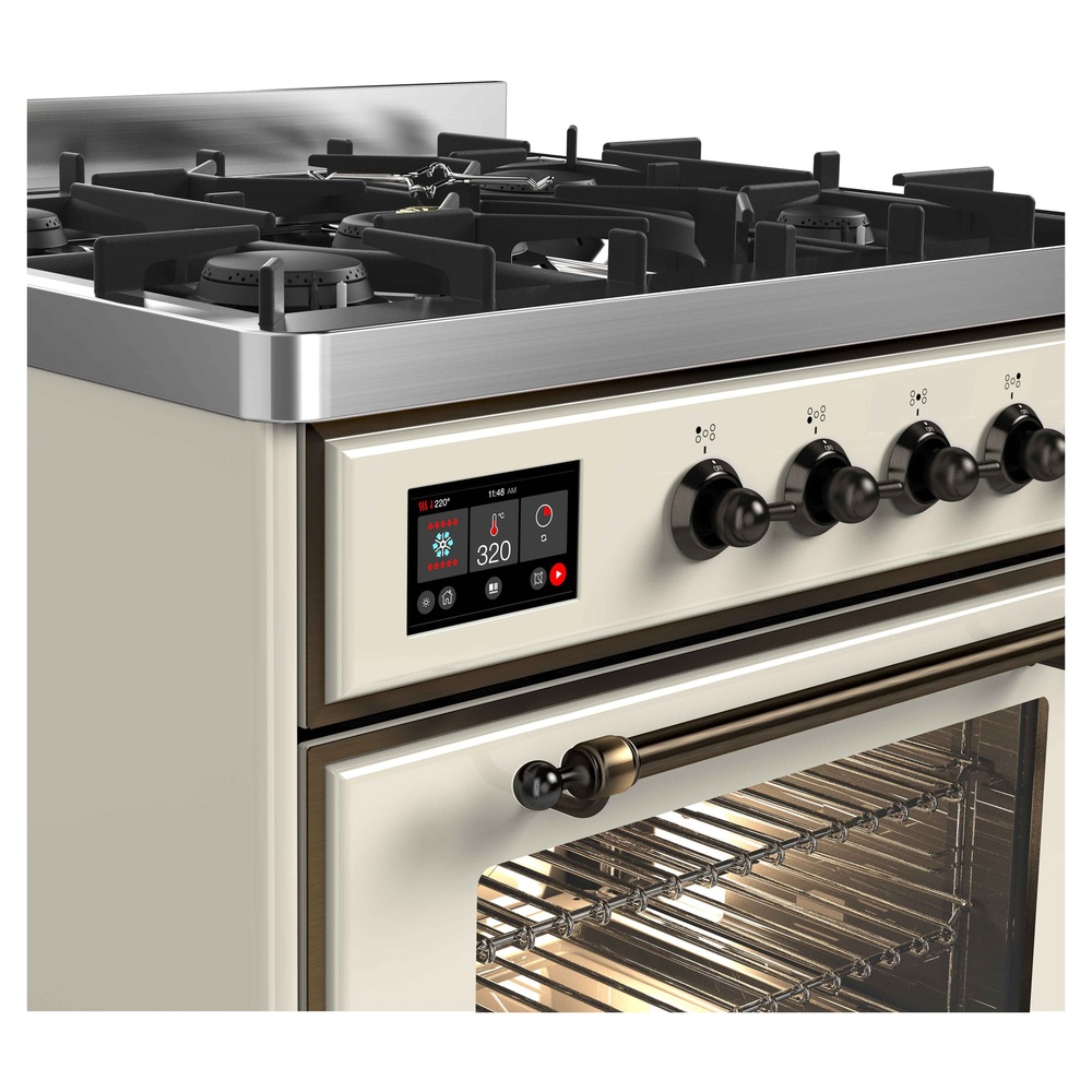 ILVE UM30D Majestic II 30 inch Dual Fuel Range with 5 Burners