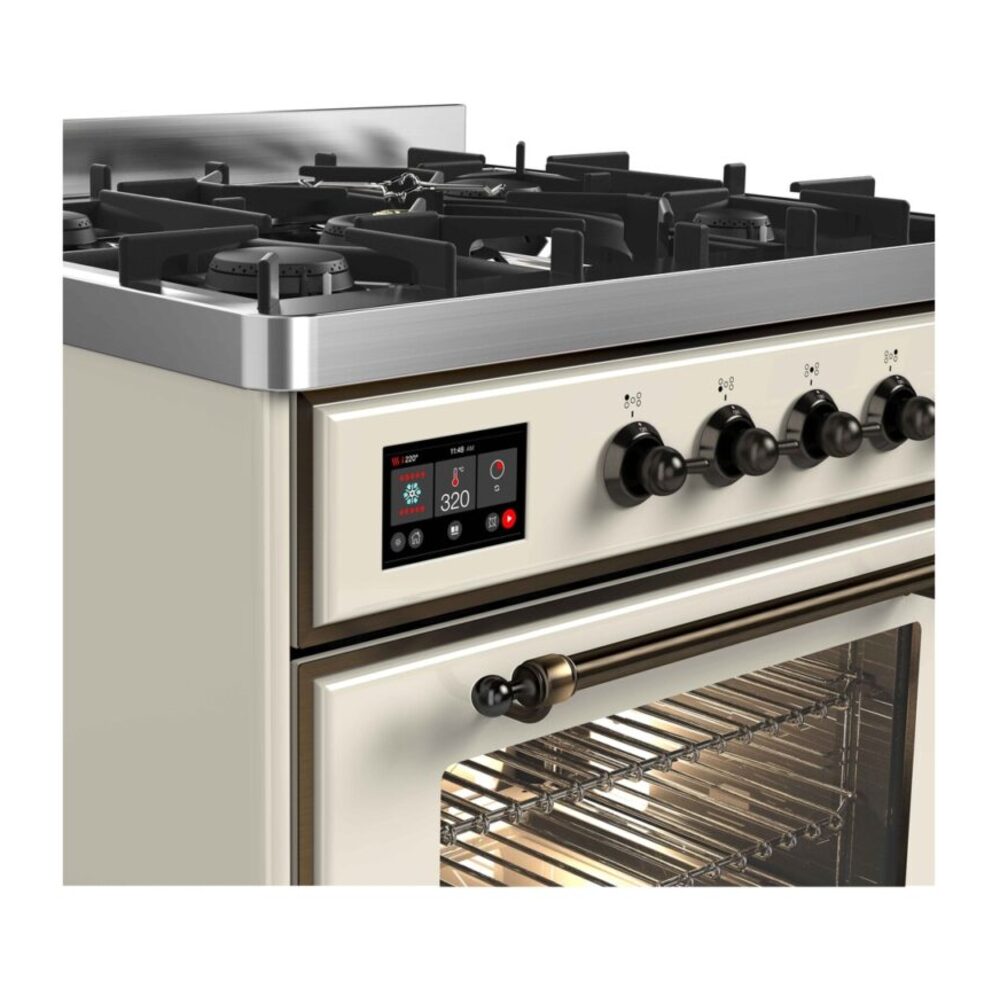 ILVE UM30D Majestic II 30 inch Dual Fuel Range with 5 Burners
