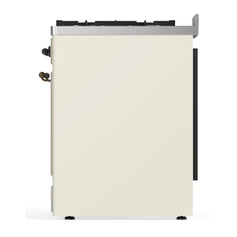 ILVE UM30DNE3AWB Majestic II 30 inch Dual Fuel Range with 5 Black Brass Burners (Natural Gas, Triple Glass Door, Antique White, Burnished) 9 ILVE UM30D Majestic II 30 inch Dual Fuel Range with 5 Black Brass Burners