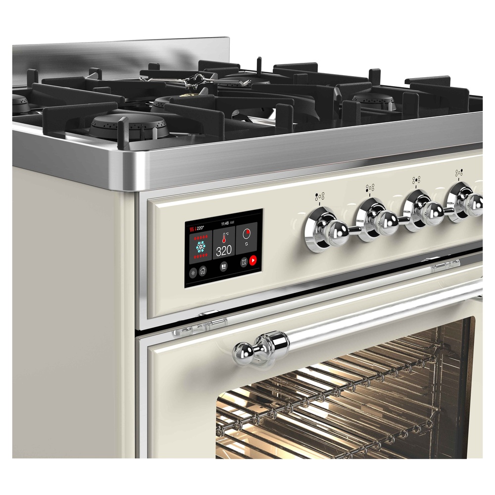 ILVE UM30D Majestic II 30 inch Dual Fuel Range with 5 Burners