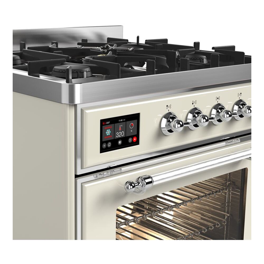 ILVE UM30D Majestic II 30 inch Dual Fuel Range with 5 Burners