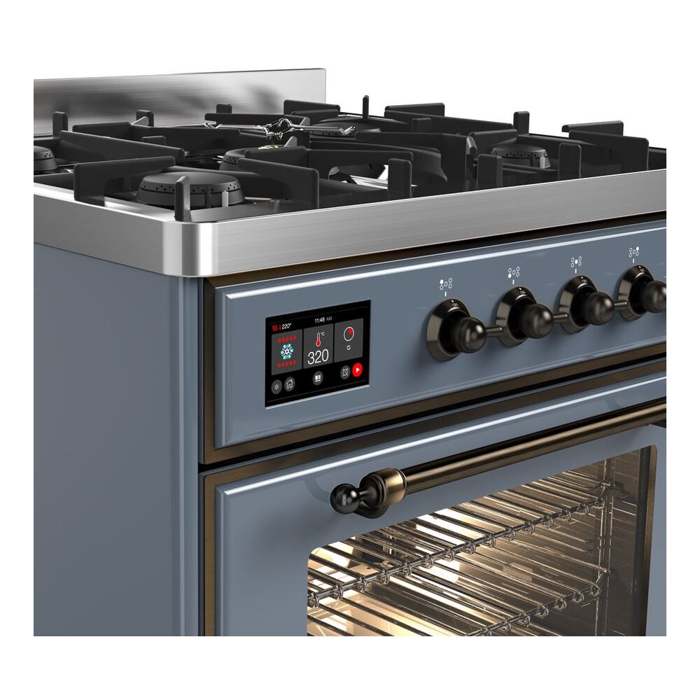 ILVE UM30D Majestic II 30 inch Dual Fuel Range with 5 Burners