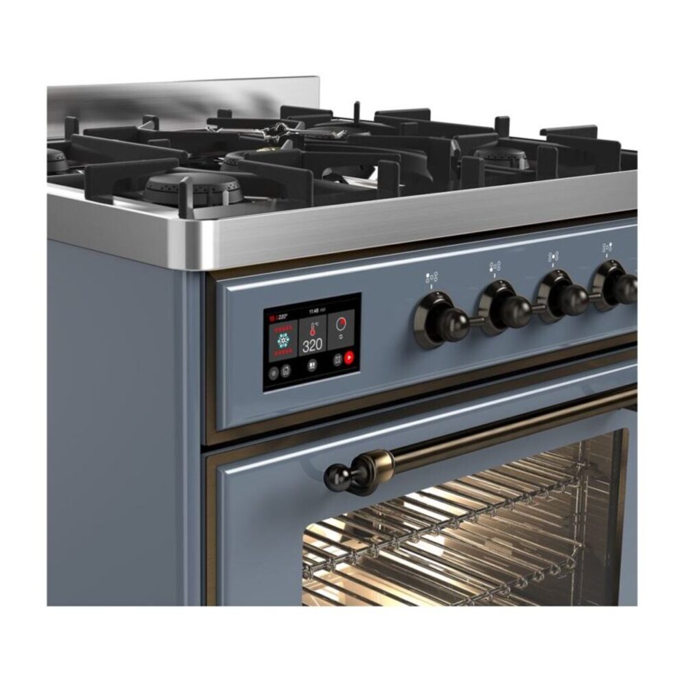 ILVE UM30D Majestic II 30 inch Dual Fuel Range with 5 Burners