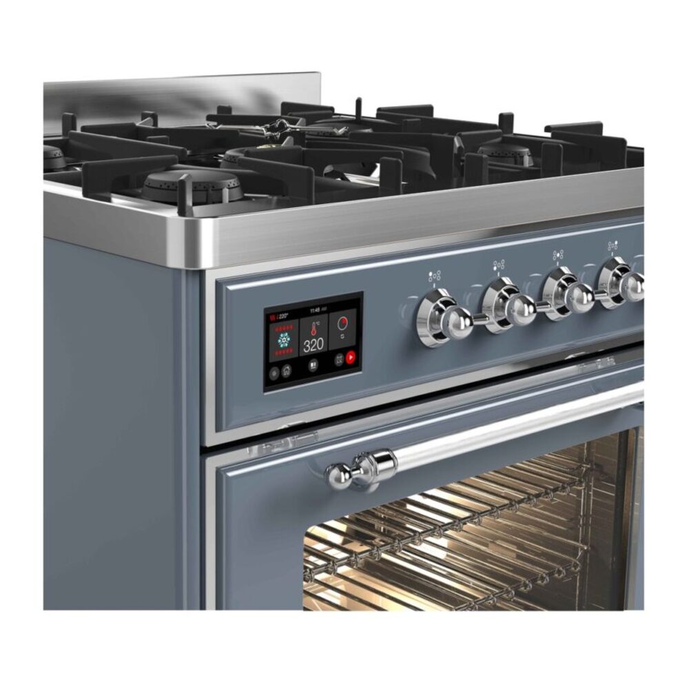 ILVE_UM30DNE3BGCLP_Majestic_II_30"_Dual_Fuel_Range_front