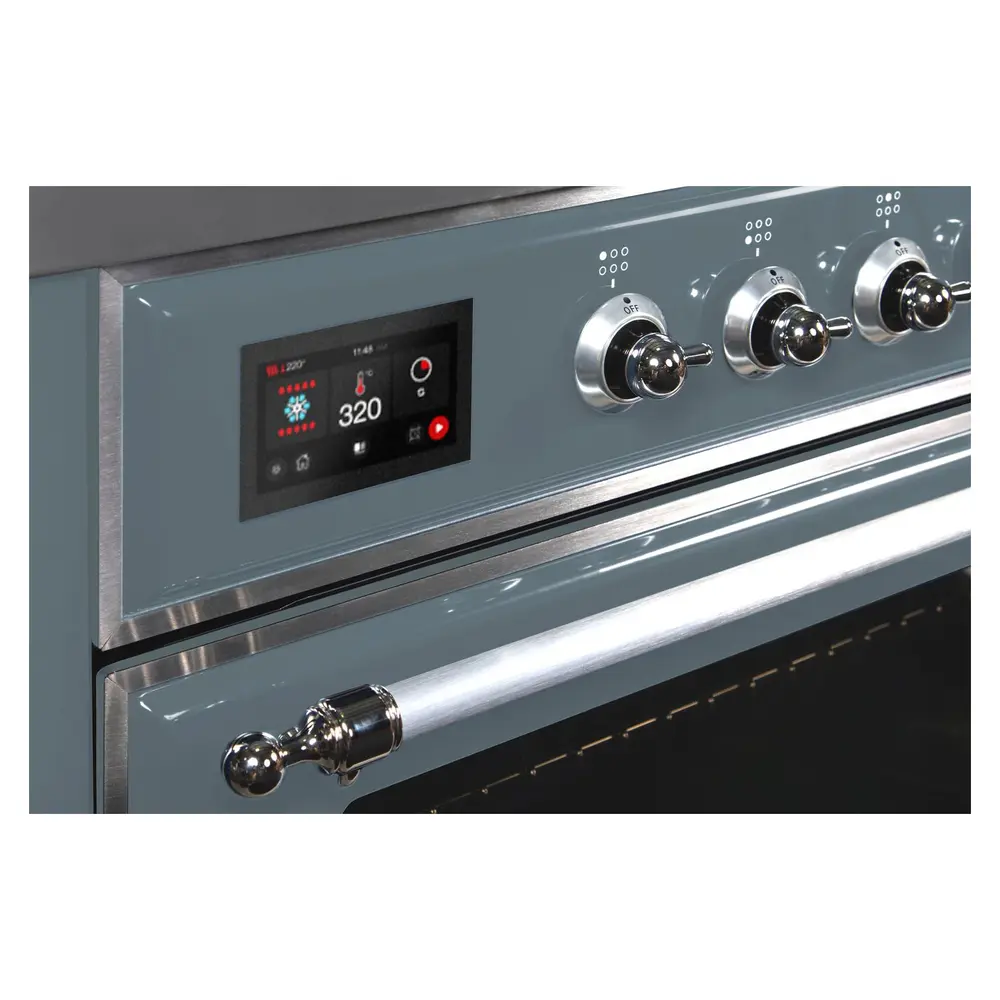 ILVE_UM30DNE3BGCLP_Majestic_II_30"_Dual_Fuel_Range_controls
