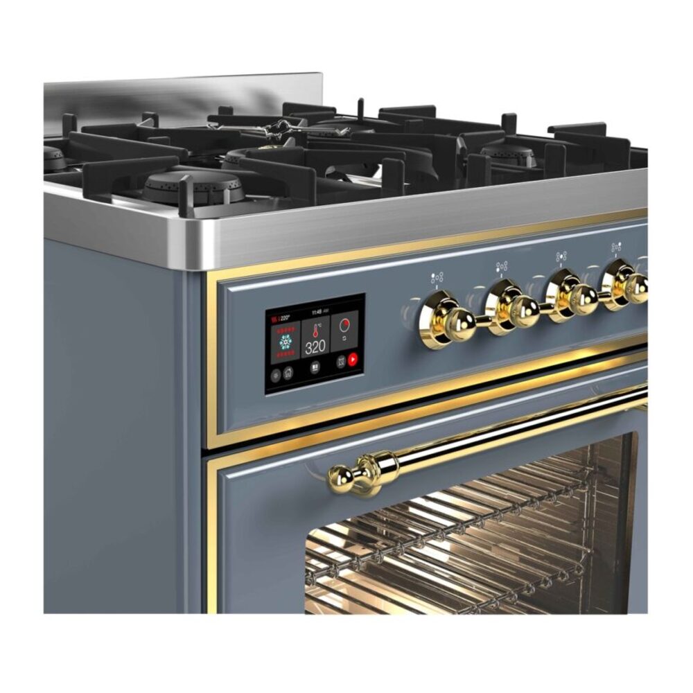 ILVE_UM30DNE3BGGLP_Majestic_II_30"_Dual_Fuel_Range_front