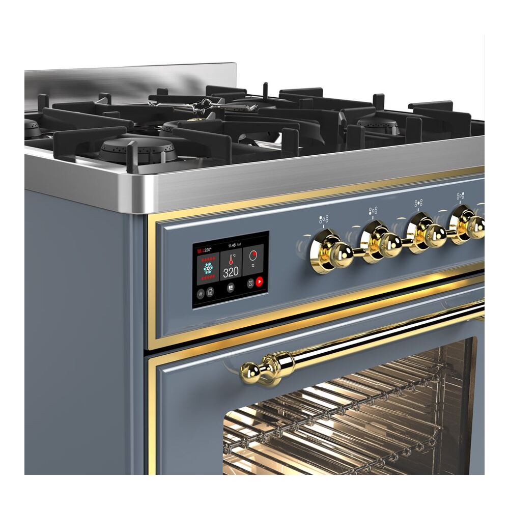 ILVE_UM30DNE3BGG_Majestic_II_30"_Dual_Fuel_Range_front