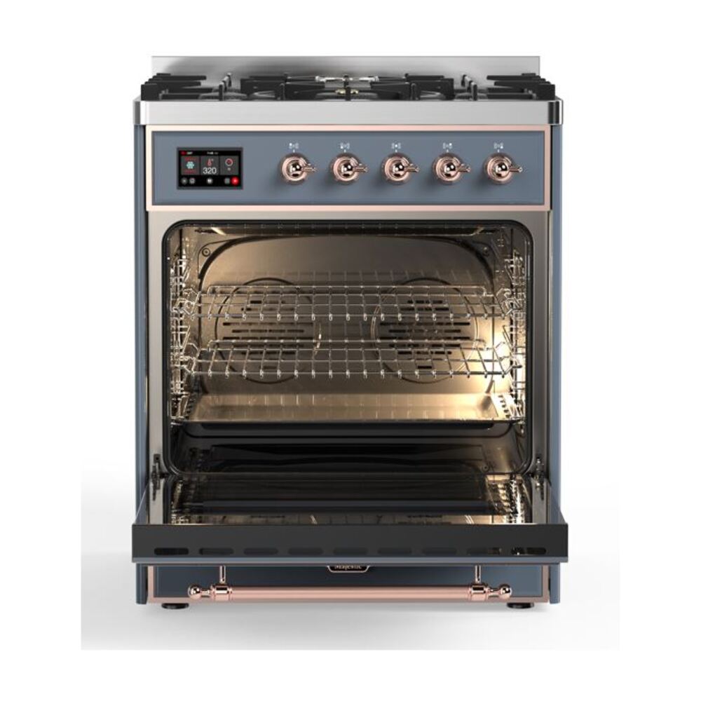 ILVE_UM30DNE3BGP_Majestic_II_30"_Dual_Fuel_Range_oven_opened