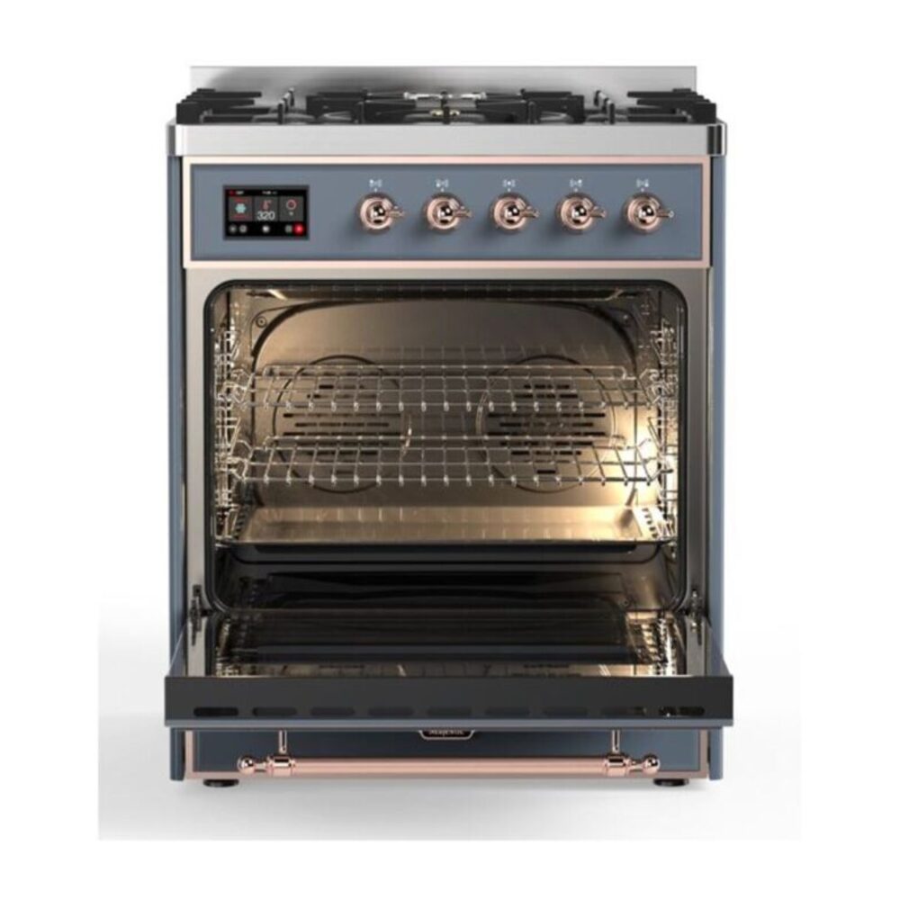 ILVE_UM30DNE3BGP_Majestic_II_30"_Dual_Fuel_Range_oven_opened