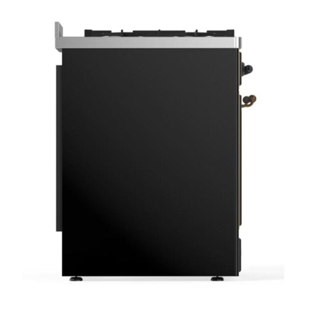 ILVE_UM30DNE3BKB_Majestic_II_30"_Dual_Fuel_Range_Right_Angle