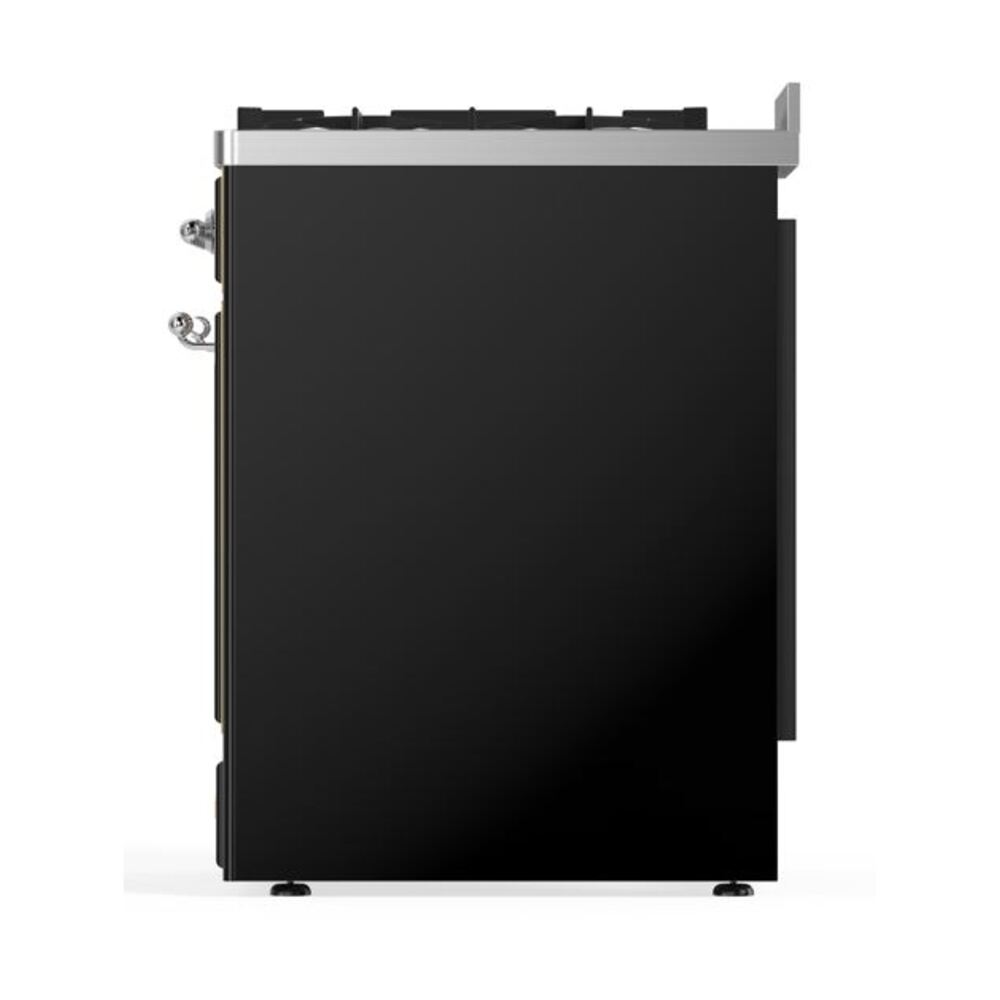 ILVE_UM30DNE3BKC_Majestic_II_30_Dual_Fuel_Range_Left_Angle