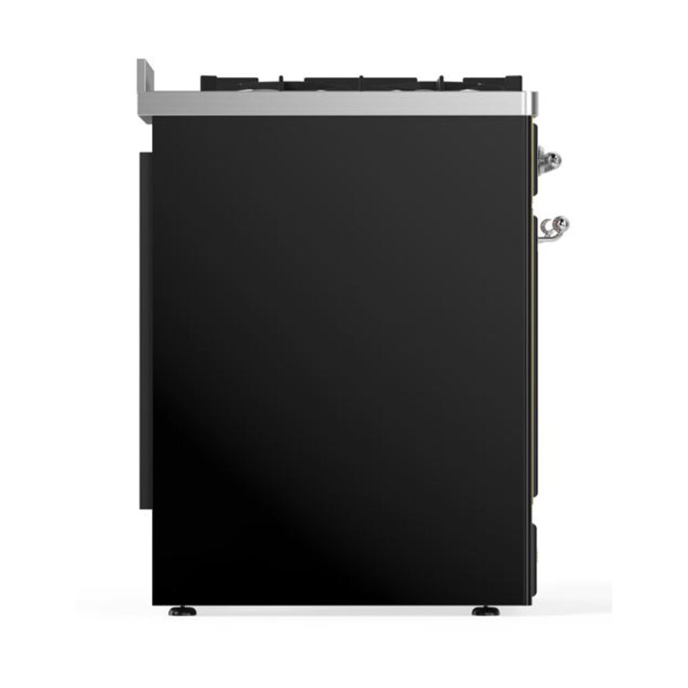 ILVE_UM30DNE3BKC_Majestic_II_30"_Dual_Fuel_Range_Right_Angle