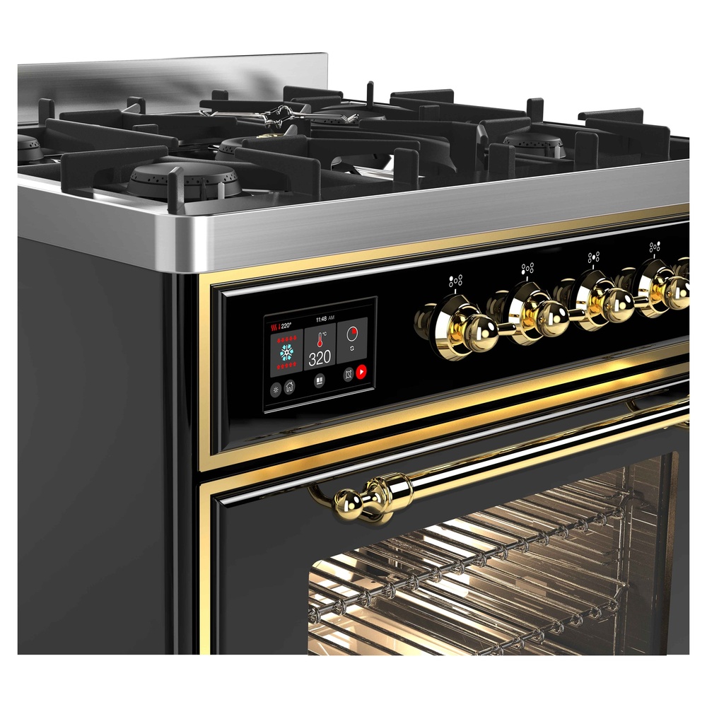 ILVE UM30D Majestic II 30 inch Dual Fuel Range with 5 Burners