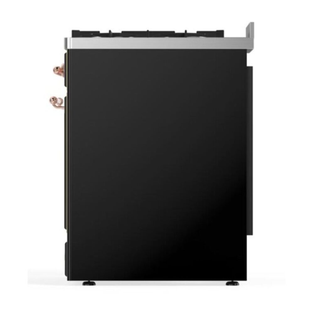 ILVE_UM30DNE3BKPLP_Majestic_II_30"_Dual_Fuel_Range_Left_Angle