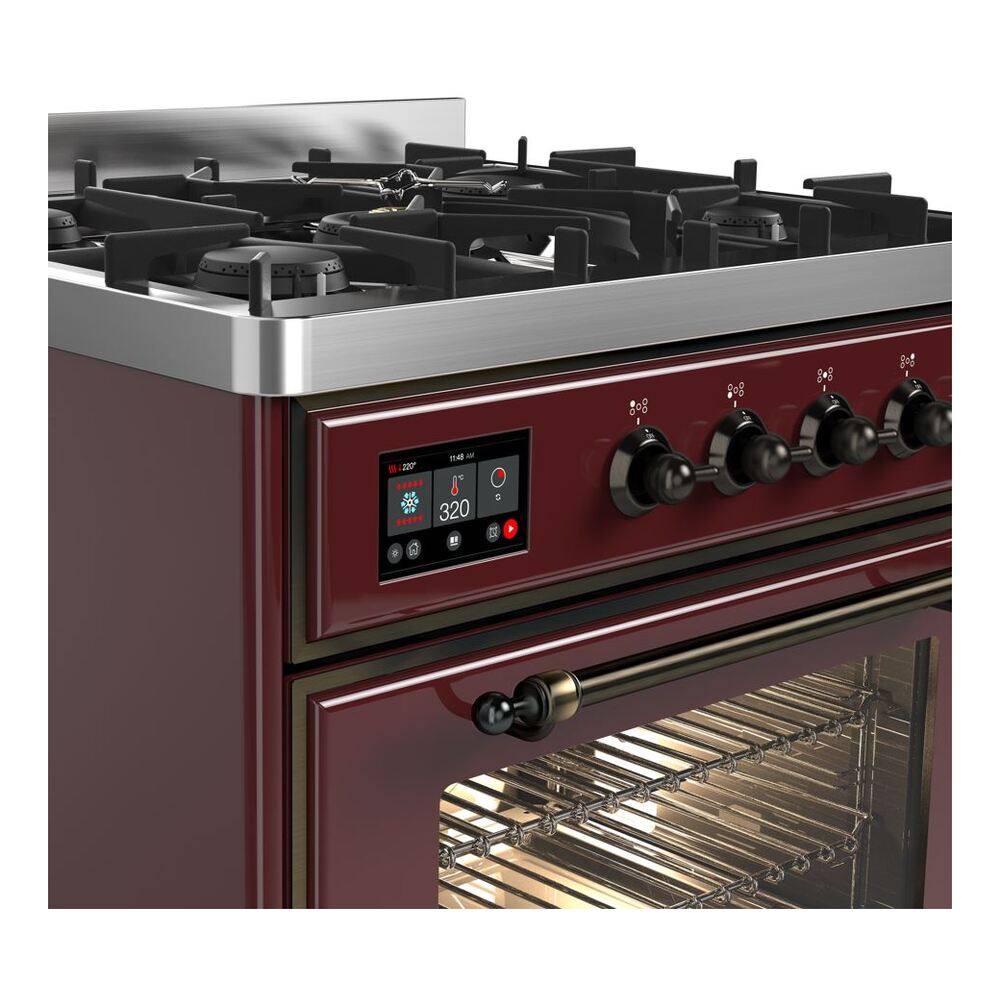 ILVE UM30D Majestic II 30 inch Dual Fuel Range with 5 Burners