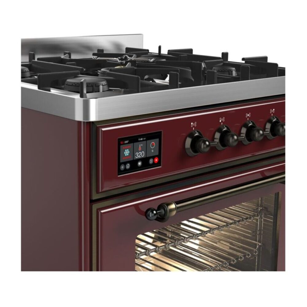 ILVE UM30D Majestic II 30 inch Dual Fuel Range with 5 Burners
