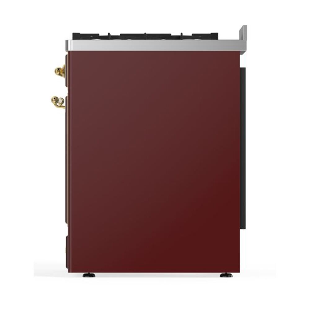 ILVE_UM30DNE3BUGLP_Majestic_II_30"_Dual_Fuel_Range_Left_Angle