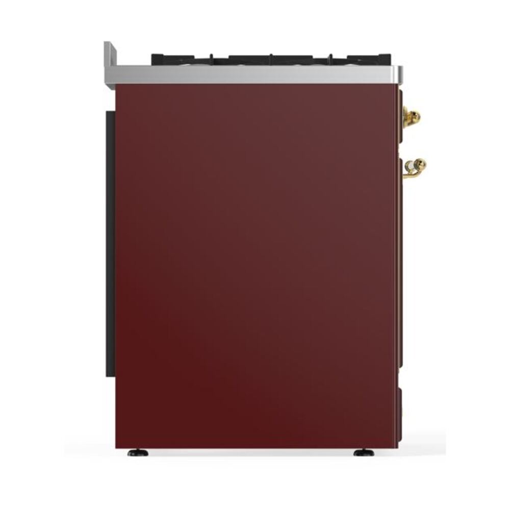 ILVE_UM30DNE3BUGLP_Majestic_II_30"_Dual_Fuel_Range_Right_Angle