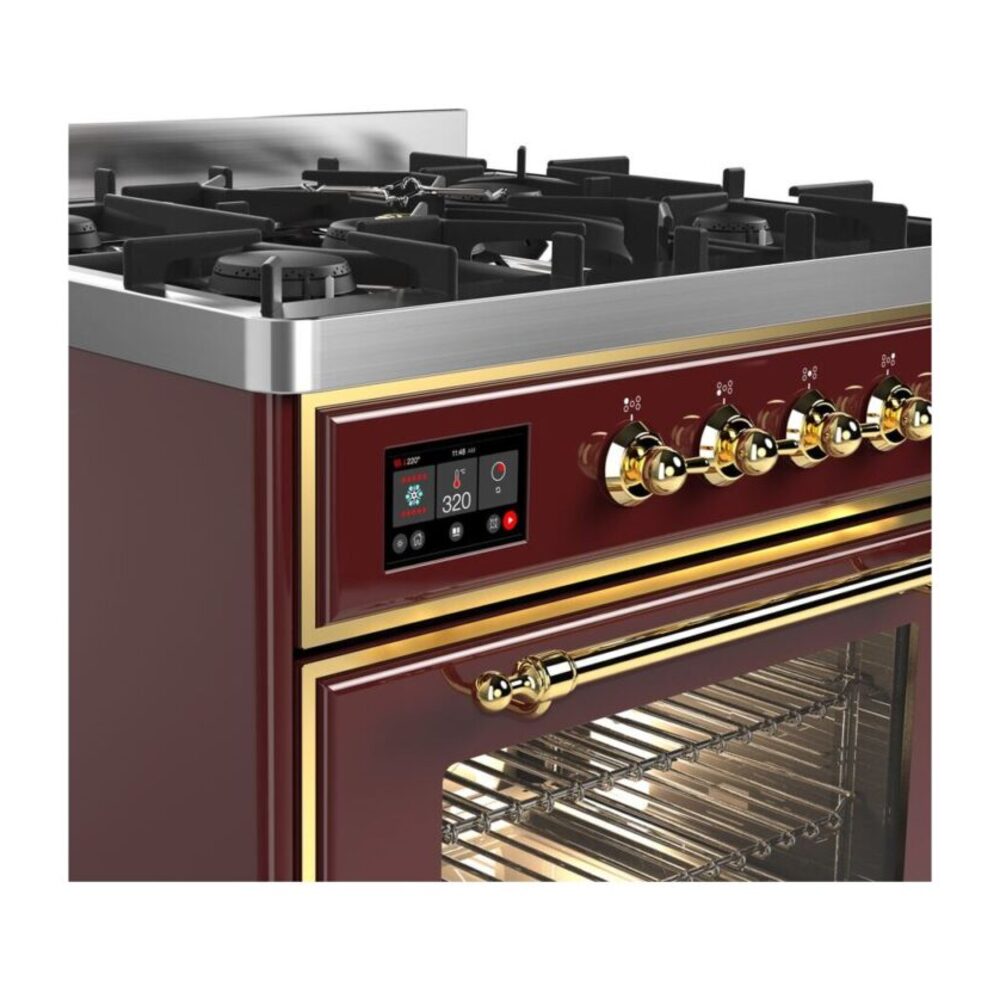 ILVE UM30D Majestic II 30 inch Dual Fuel Range with 5 Burners