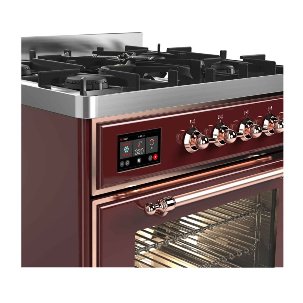 ILVE UM30D Majestic II 30 inch Dual Fuel Range with 5 Burners