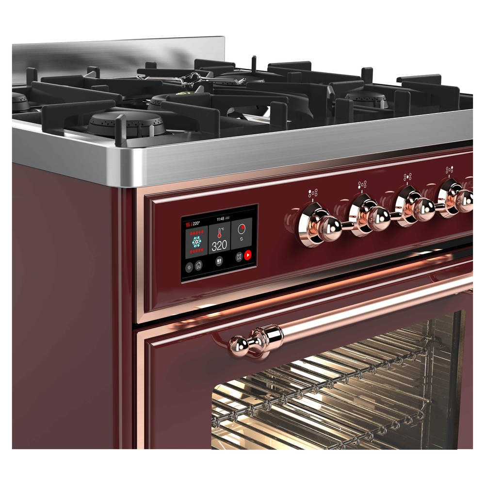 ILVE UM30D Majestic II 30 inch Dual Fuel Range with 5 Burners