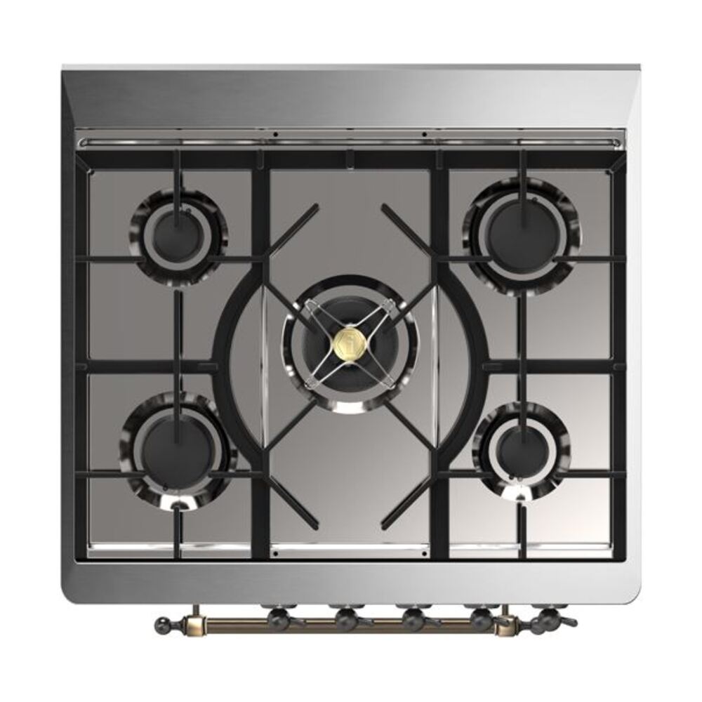 ILVE_UM30DNE3EGBLP_Majestic_II_30"_Dual_Fuel_Range_Top_Angle