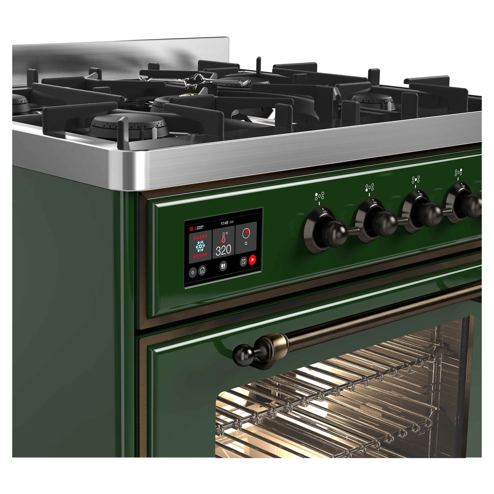 ILVE_UM30DNE3EGBLP_Majestic_II_30"_Dual_Fuel_Range_front