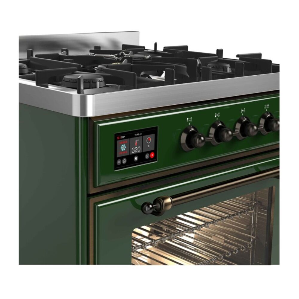 ILVE_UM30DNE3EGBLP_Majestic_II_30"_Dual_Fuel_Range_front