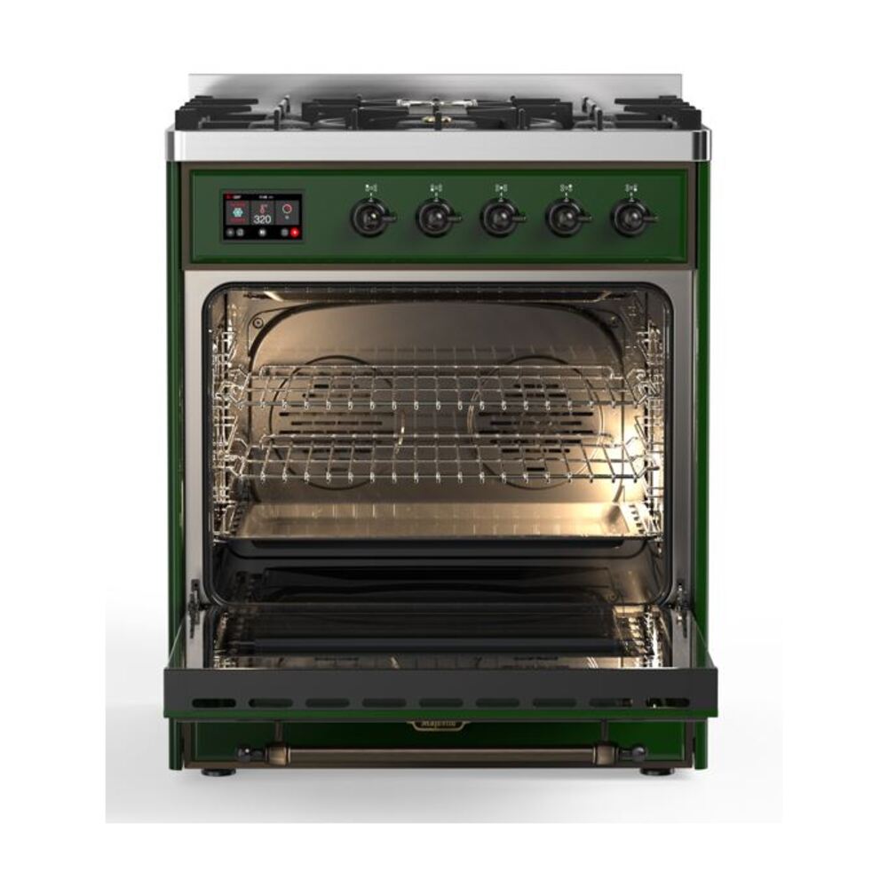 ILVE_UM30DNE3EGBLP_Majestic_II_30"_Dual_Fuel_Range_oven_opened