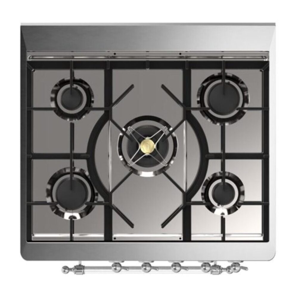 ILVE_UM30DNE3EGCLP_Majestic_II_30"_Dual_Fuel_Range_Top_Angle