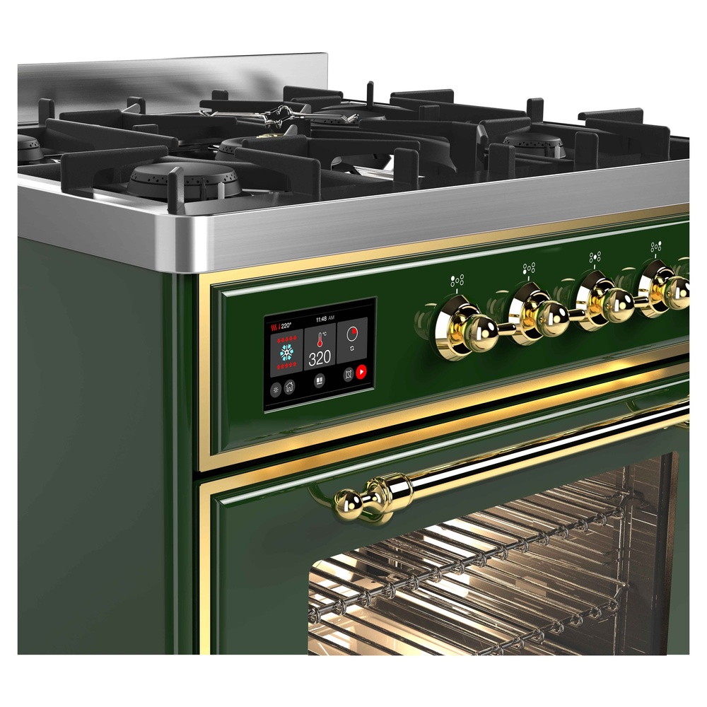 ILVE_UM30DNE3EGG_Majestic_II_30"_Dual_Fuel_Range_front